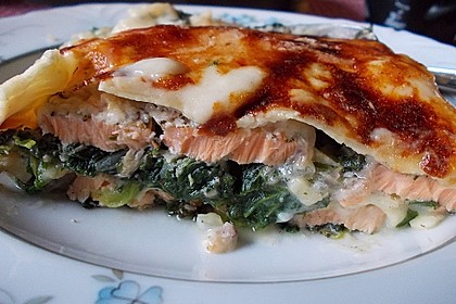 Leichte Spinat-Lachs-Lasagne 7