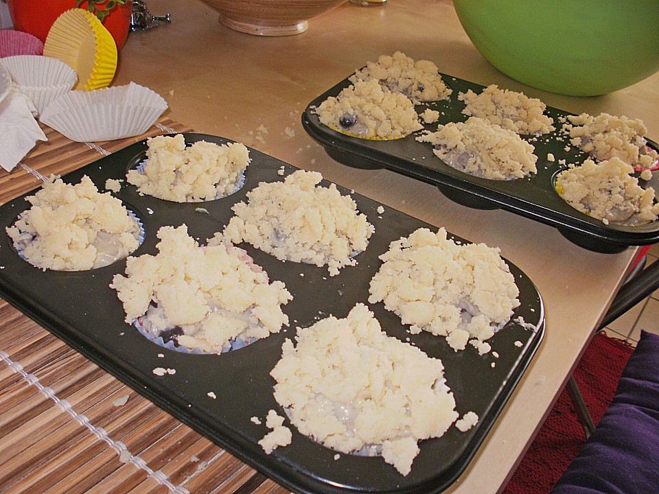 Weiße Schokoladen - Blaubeer Muffins von GoldenDust | Chefkoch.de