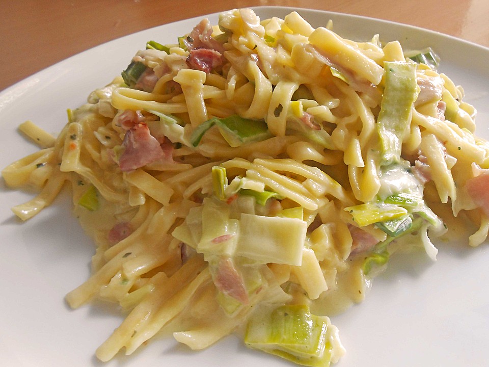 Schinken - Lauch - Pasta von gambooo | Chefkoch.de