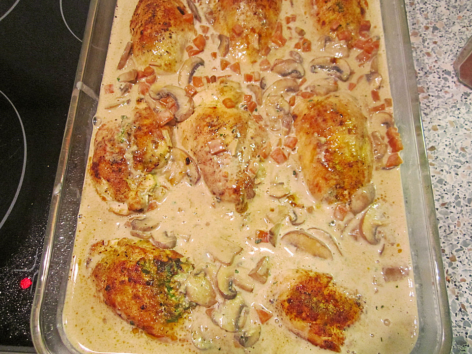 Gefüllte Hühnerbrust mit Pilzen von Stefanie1967 | Chefkoch.de