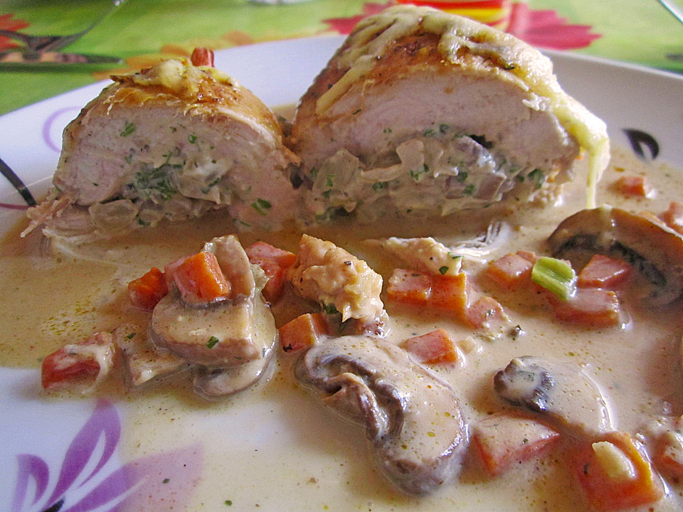 Gefüllte Hühnerbrust mit Pilzen von Stefanie1967 | Chefkoch.de