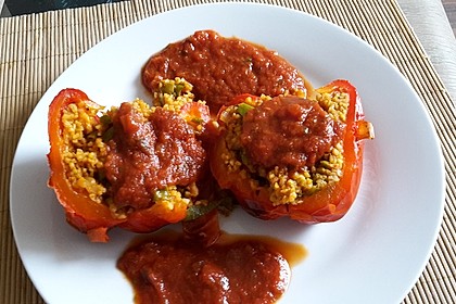 Gefüllte Paprika mit Bulgur 1