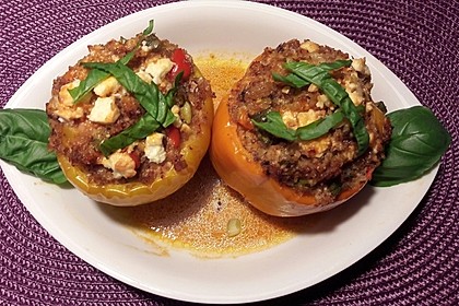 Gefüllte Paprika mit Bulgur 3
