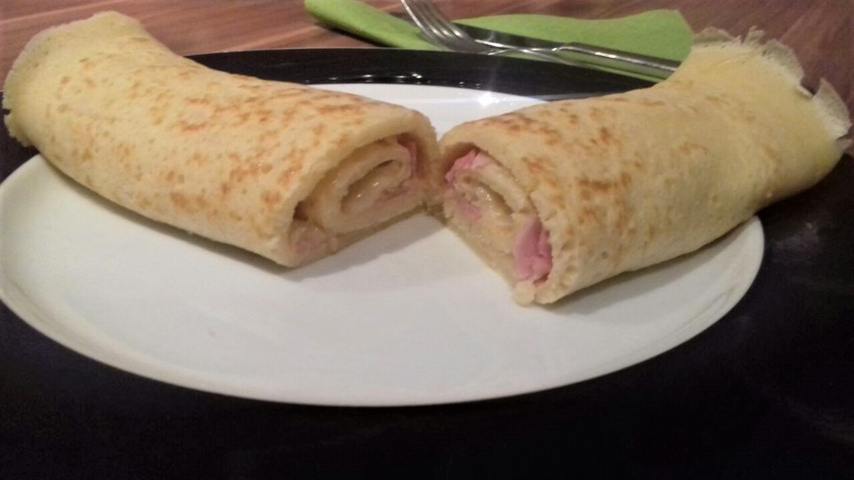 Deftige Pfannkuchen mit Schinken und Käse von joni29 | Chefkoch.de