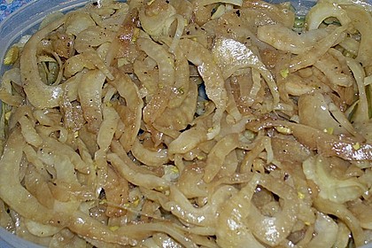 Antipasti von Karotten, Fenchel, Zucchini, Auberginen und Zwiebeln 6