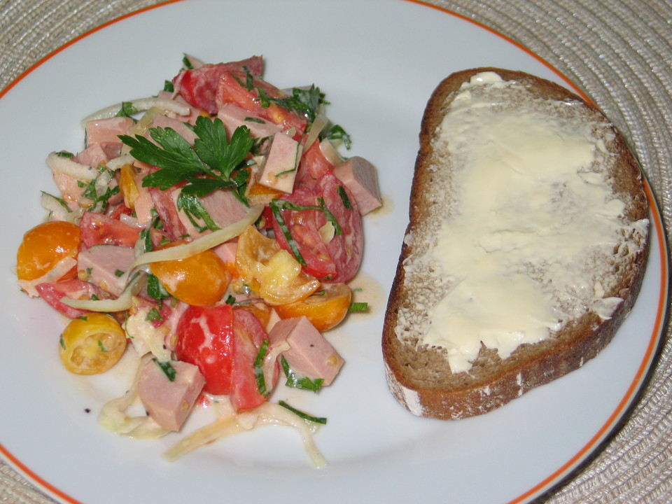 Tomatensalat mit Fleischwurst - Ein gutes Rezept | Chefkoch.de