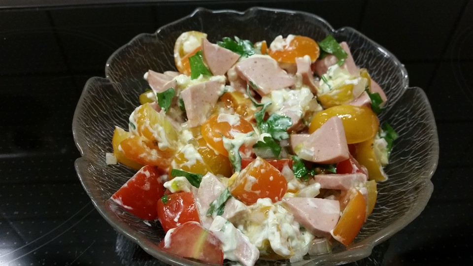 Tomatensalat mit Fleischwurst - Ein gutes Rezept | Chefkoch.de