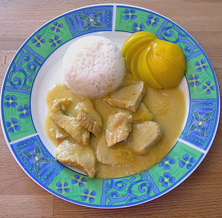 Putencurry in Sherry - Mango - Orangen - Pfirsich - Soße von stopsele ...