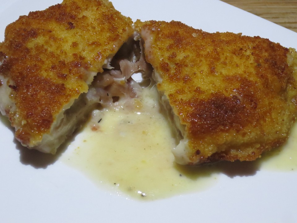 Cordon bleu, gefüllt mit Parmaschinken und Gorgonzola von fantomias ...