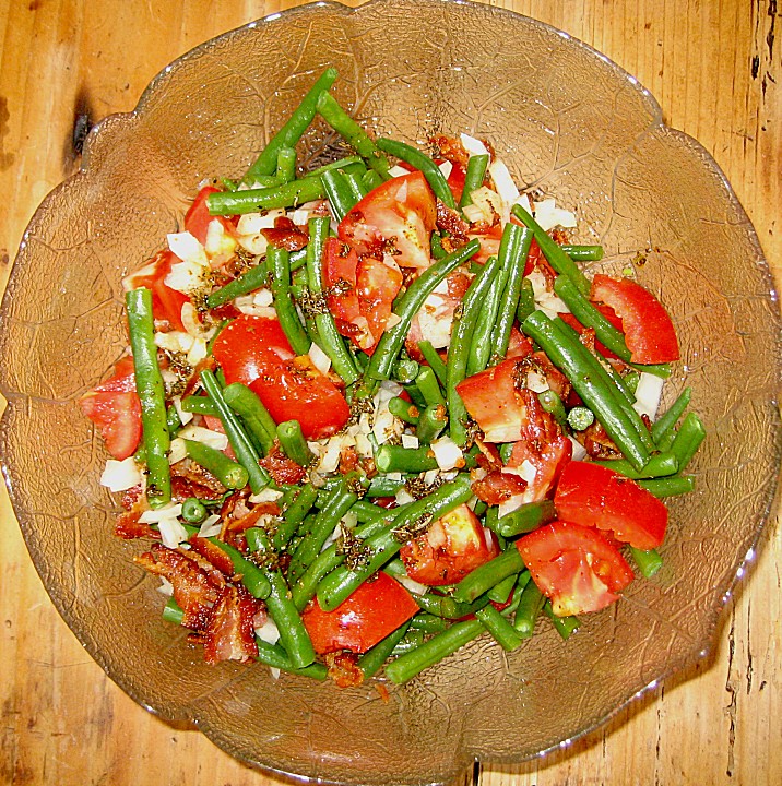 Bohnen - Tomatensalat mit Speck von woodlousy | Chefkoch.de