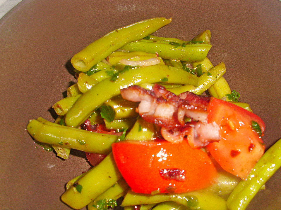 Bohnen - Tomatensalat mit Speck von woodlousy | Chefkoch.de