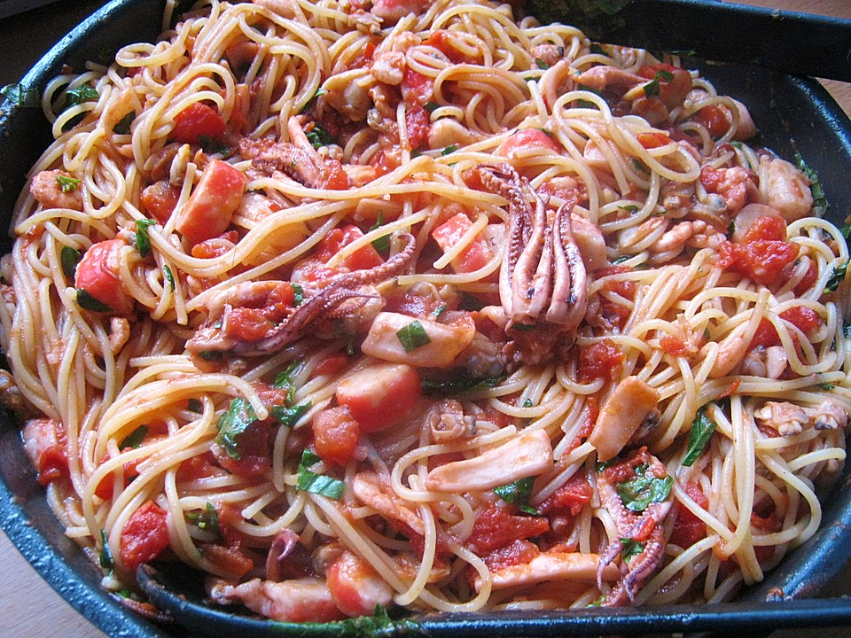 Spaghetti Frutti Di Mare Rezept Original Spaghetti Frutti di Mare von simone2 | Chefkoch.de