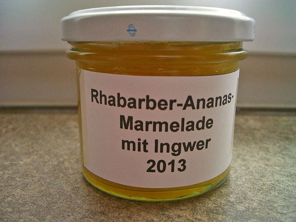 Rhabarber - Ananas - Marmelade von sonja70 | Chefkoch.de