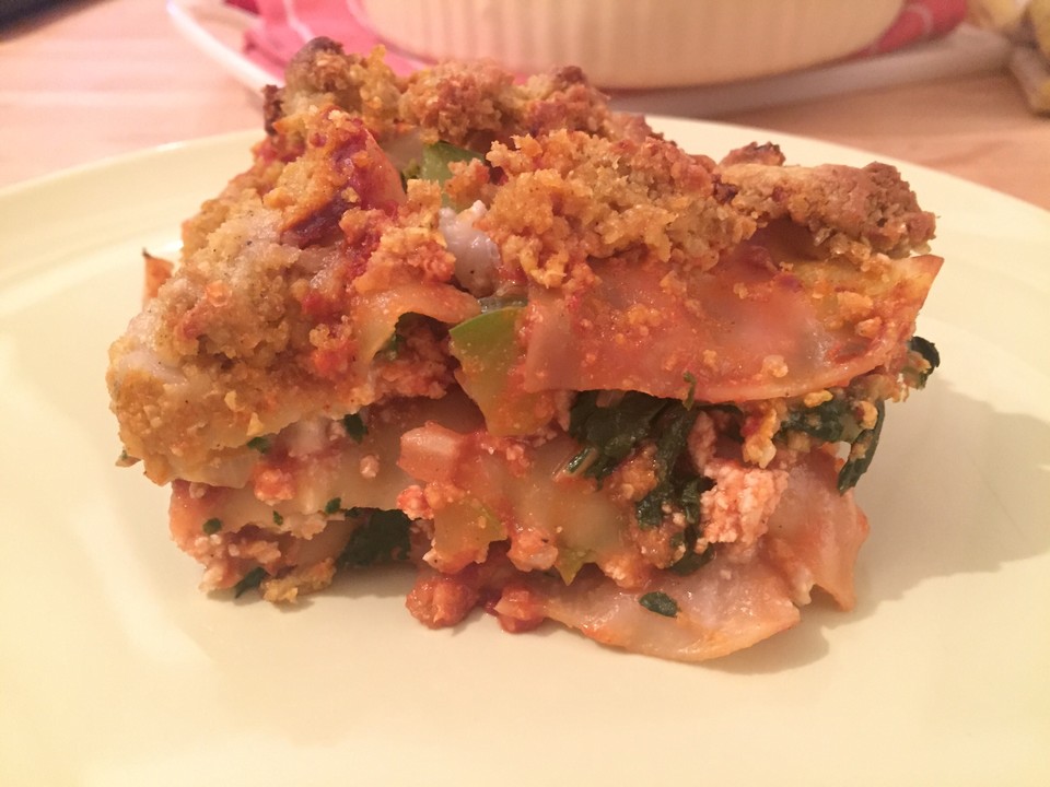 Mangold-Lasagne mit Schafskäse von zucchino | Chefkoch.de