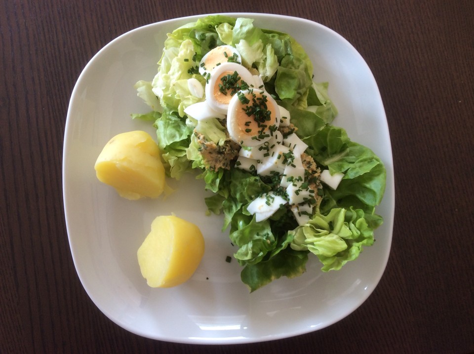 Kopfsalat mit Ei - Dressing - Ein sehr leckeres Rezept | Chefkoch.de