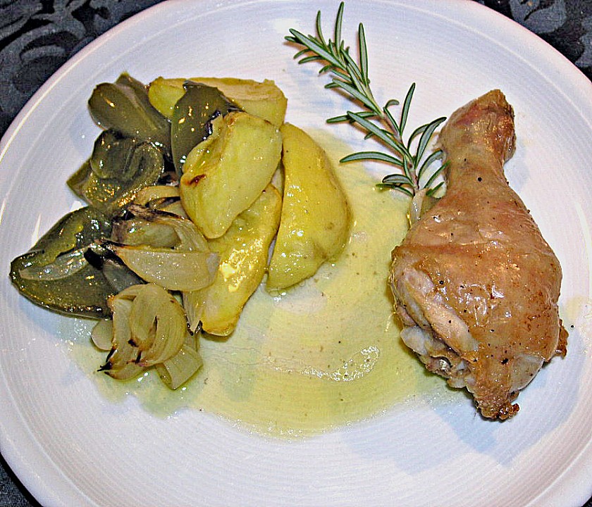 Hähnchenkeulen mit Rosmarinkartoffeln von iris33 | Chefkoch.de