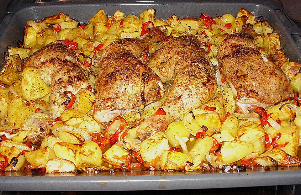 Hähnchenkeulen mit Rosmarinkartoffeln von iris33 | Chefkoch.de