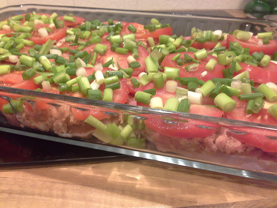 Herzhafte Schnitzelpizza von Elli K. | Chefkoch.de