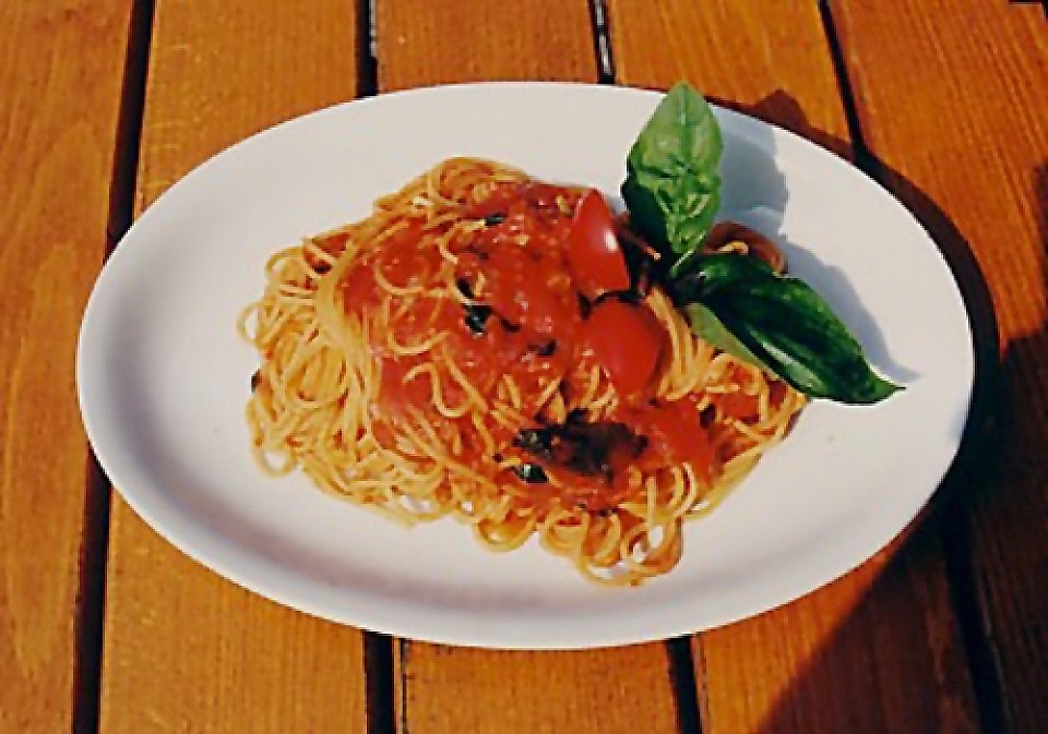Spaghetti mit Tomatensoße von T.Biggi | Chefkoch.de