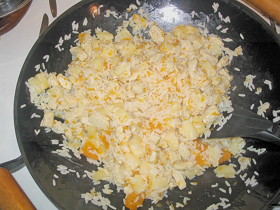 Putenschnitzel mit fruchtigem Reis - Curry von hobbykoechin | Chefkoch.de