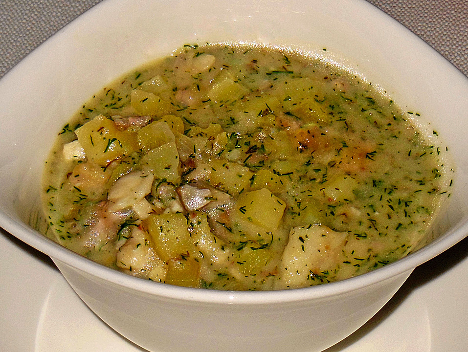 Erdäpfel (Kartoffel)-Kräuter-Seelachs Suppe von mima53 | Chefkoch.de