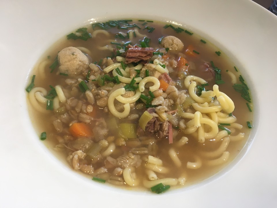 Rindfleischsuppe mit Markklößchen von jeannie81 | Chefkoch.de