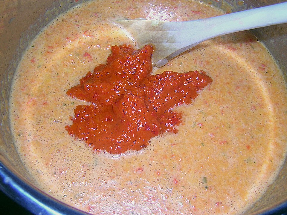 Spaghetti mit Paprika Rahm Sauce von julmul Chefkoch.de