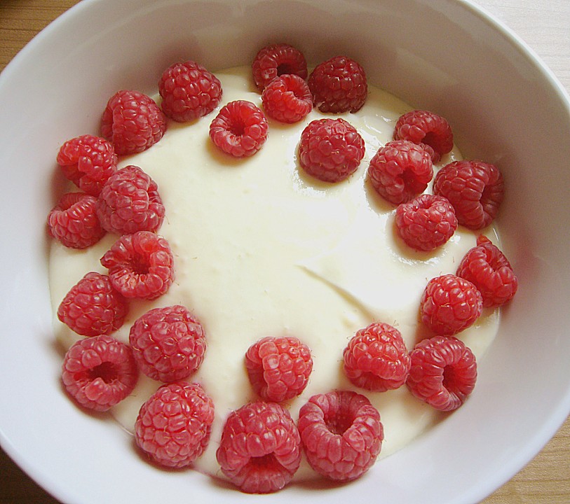 Vanillepudding mit Quark und Obst | Chefkoch.de