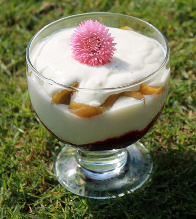 Vanillepudding mit Quark und Obst | Chefkoch.de