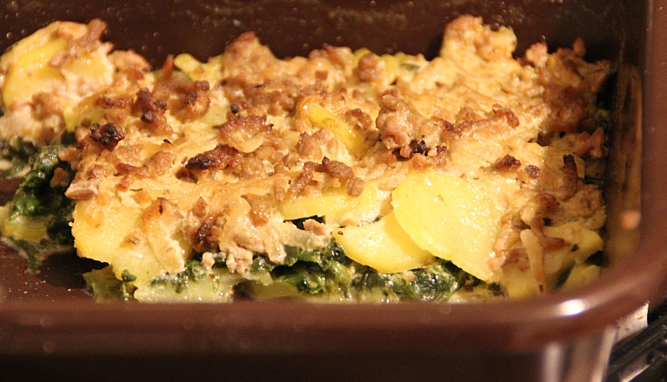Kartoffel - Spinat - Hackfleisch - Auflauf von Mel76 | Chefkoch.de