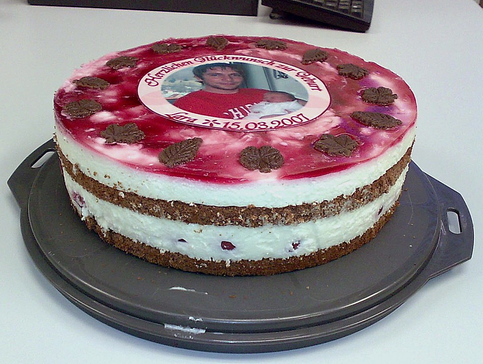 Marmorierte Kirsch - Joghurt - Torte von Jeanny01 | Chefkoch.de