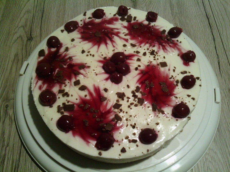 Marmorierte Kirsch - Joghurt - Torte von Jeanny01 | Chefkoch.de