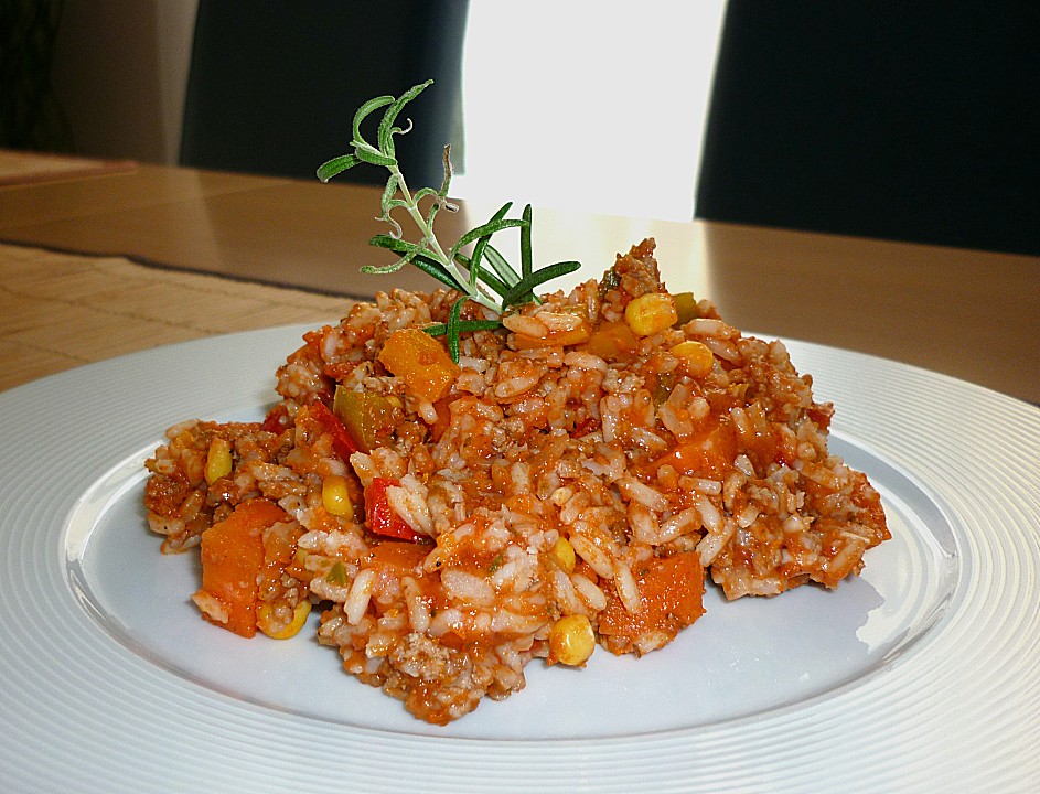 Paprika - Reispfanne mit Hackfleisch von Sonnenblume195 | Chefkoch.de