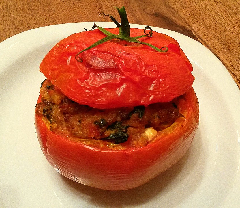 Gefüllte Tomaten mit Spinat und Hackfleisch von instinct | Chefkoch.de