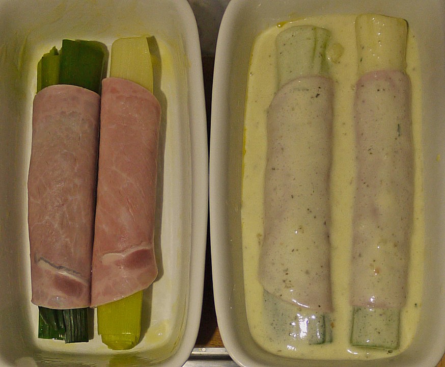 Überbackener Porree mit Käsesoße von konditor44 | Chefkoch.de