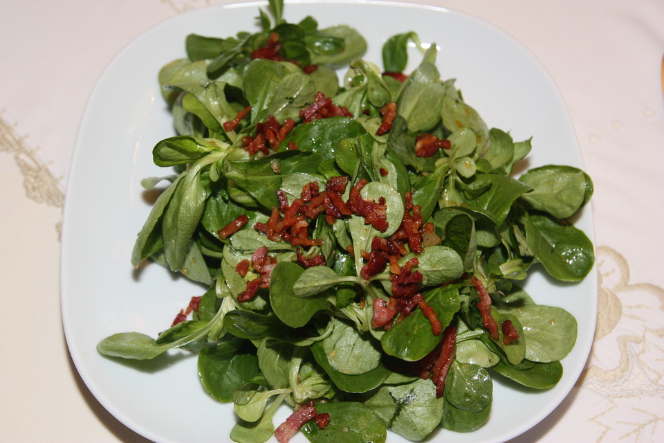 Feldsalat mit Speck von dad | Chefkoch.de