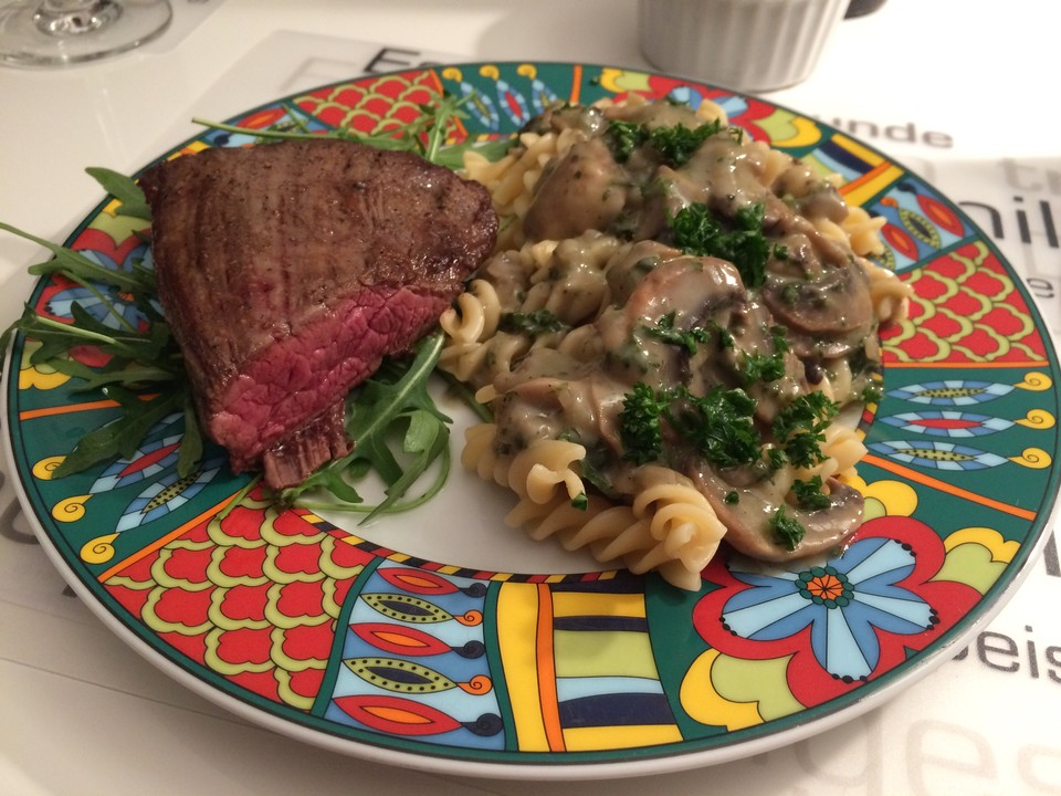 Steak mit Pilzsauce von instinct | Chefkoch.de