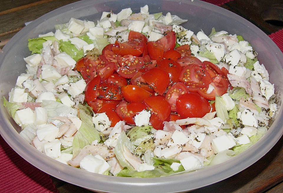 Salat mit geräucherter Forelle und Mozzarella von lenchen | Chefkoch.de