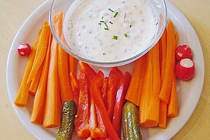 Kräuterdip zu Rohkost 3