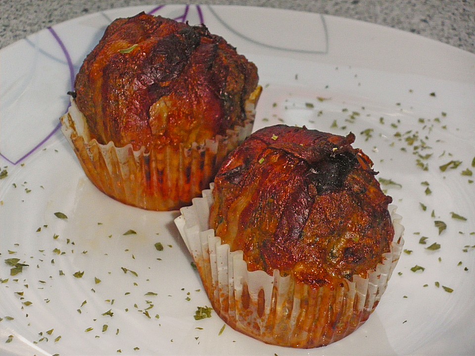 Hackfleisch - Muffins in Baconhülle von fenchelhexe | Chefkoch.de