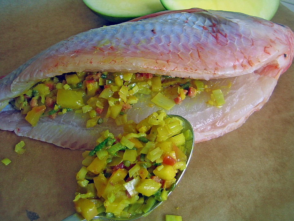Tilapia - Pocketfisch mit exotischer Füllung von schrat | Chefkoch.de
