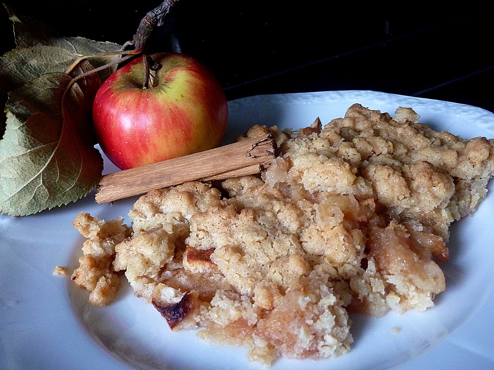 Apfel Crumble mit Vanilleeis von emeyer5 | Chefkoch.de