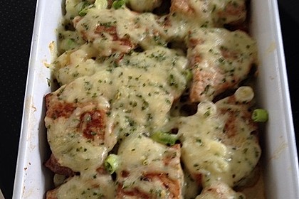 Bratkartoffelauflauf mit Schnitzel 5
