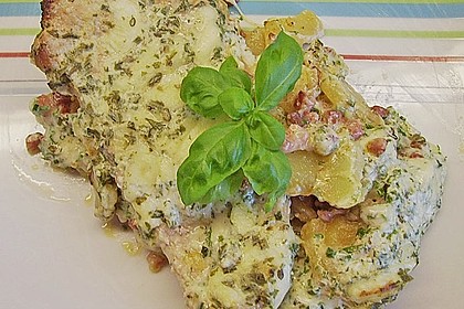 Bratkartoffelauflauf mit Schnitzel 8