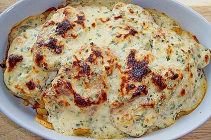 Bratkartoffelauflauf mit Schnitzel 6
