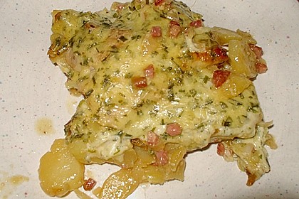 Bratkartoffelauflauf mit Schnitzel 18