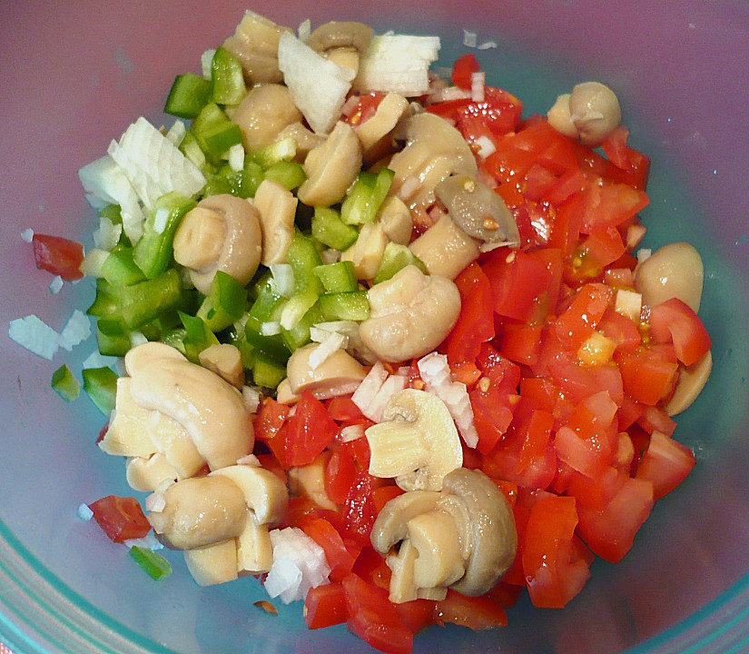 WW - Leichter Nudelsalat mit Paprika und Champignons | Chefkoch.de