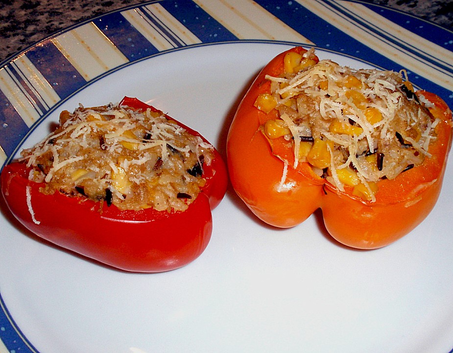 Gefüllte Paprika mit Reis und Thunfisch von baki-baer | Chefkoch.de