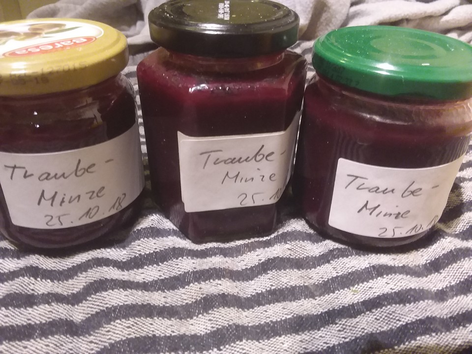 Trauben - Minze - Gelee von Ingrid_R | Chefkoch.de