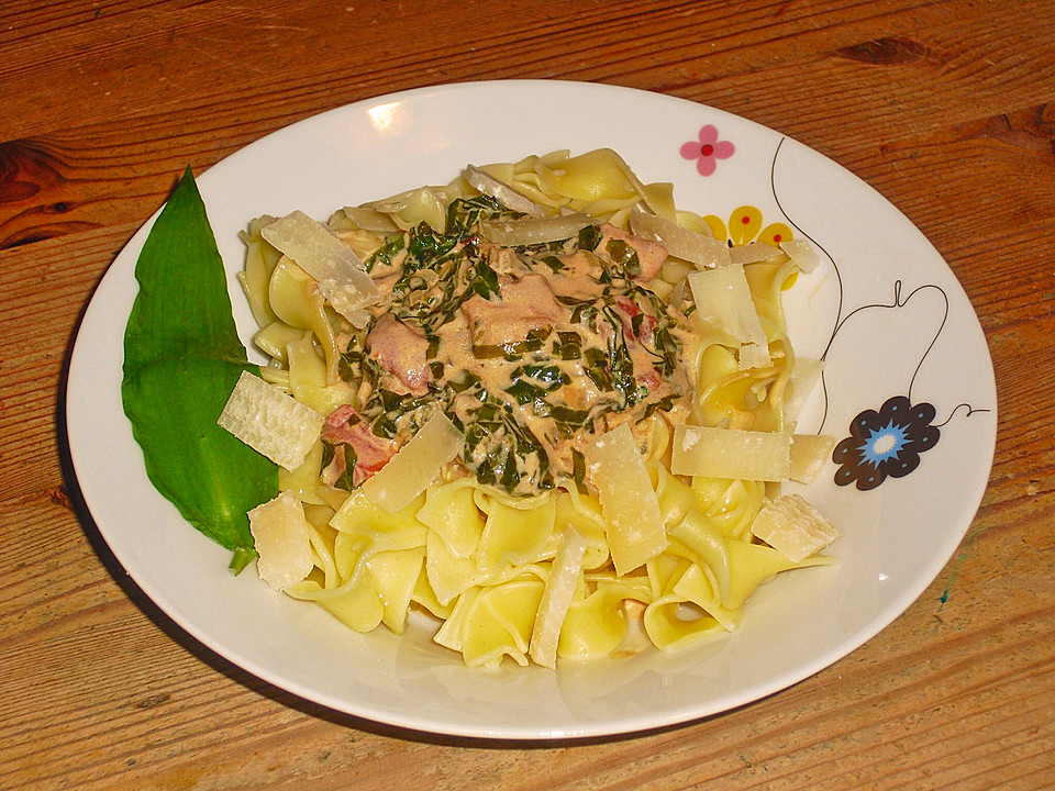 Bandnudeln mit Bärlauch - Tomatensauce von vrablikm | Chefkoch.de